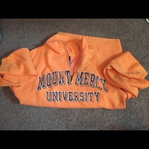 Mount mercy orange quarter zip